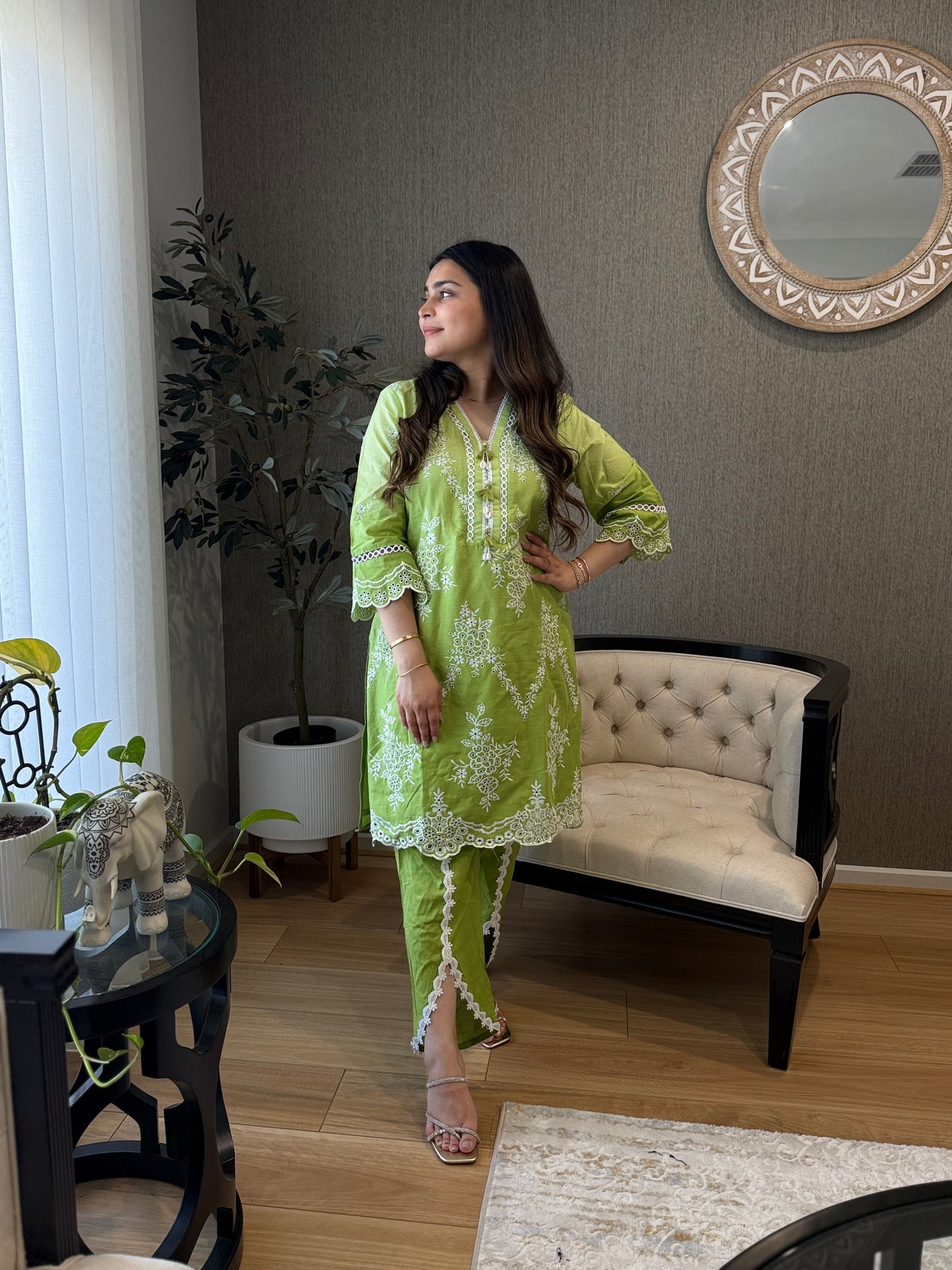 Cotton IndoWestern Coord