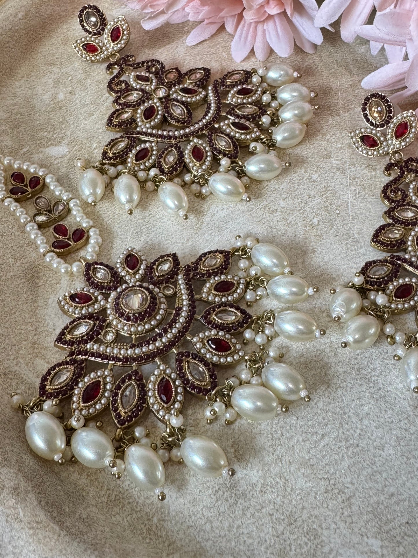 Pakistani Tikka Set (Maroon)