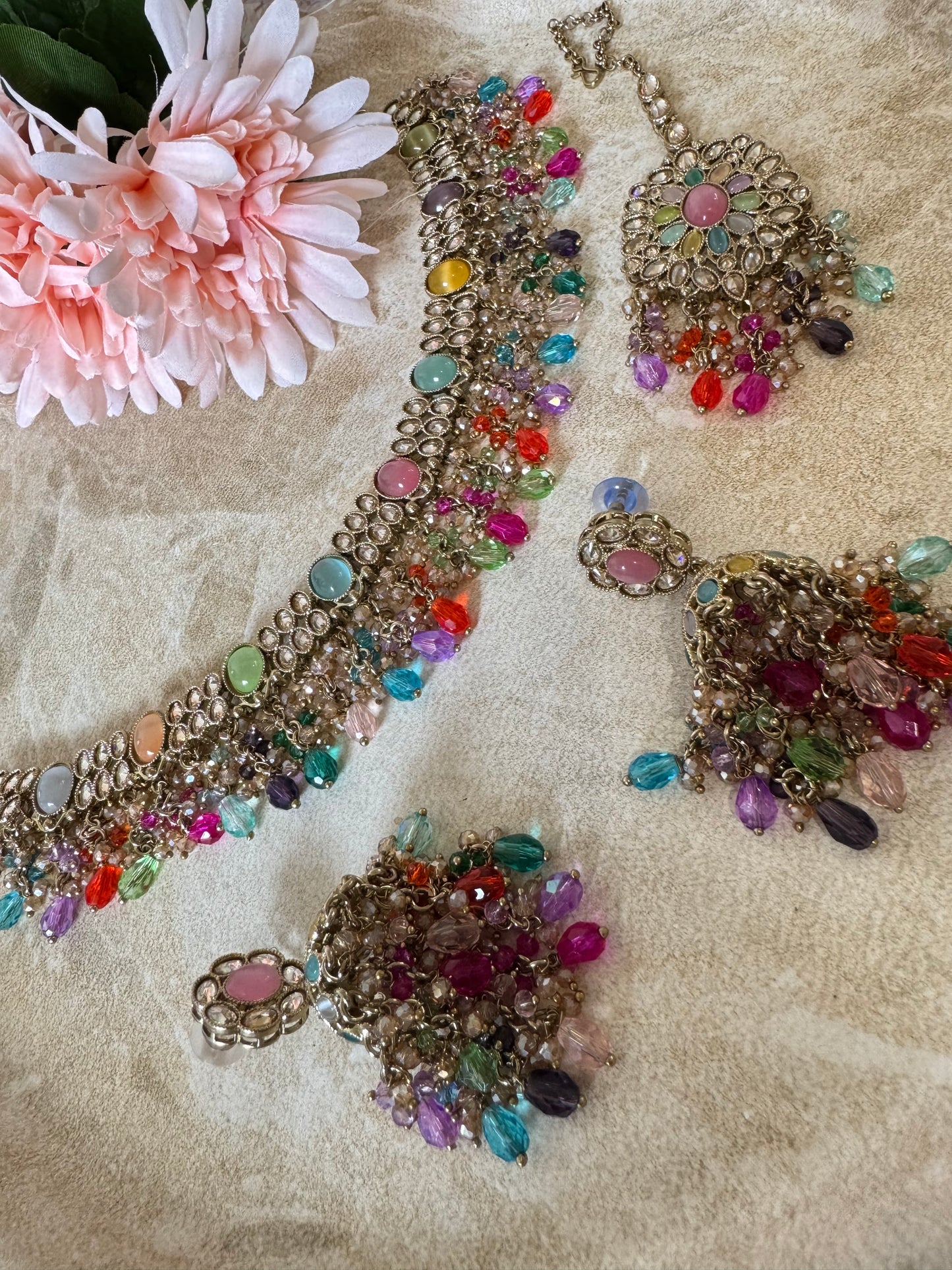 Hasrat Polki Necklace (Multi)