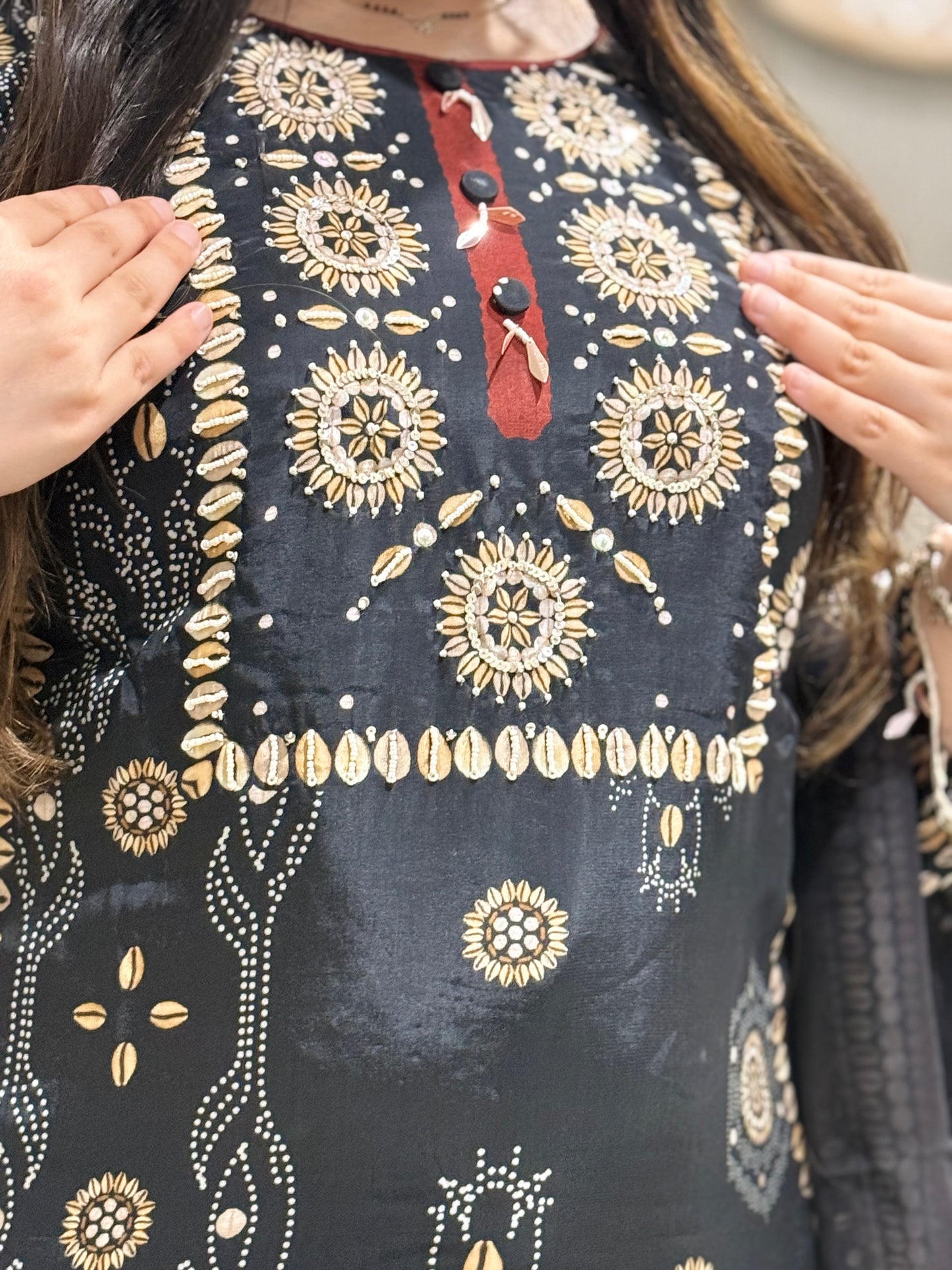 Black Crepe Suit