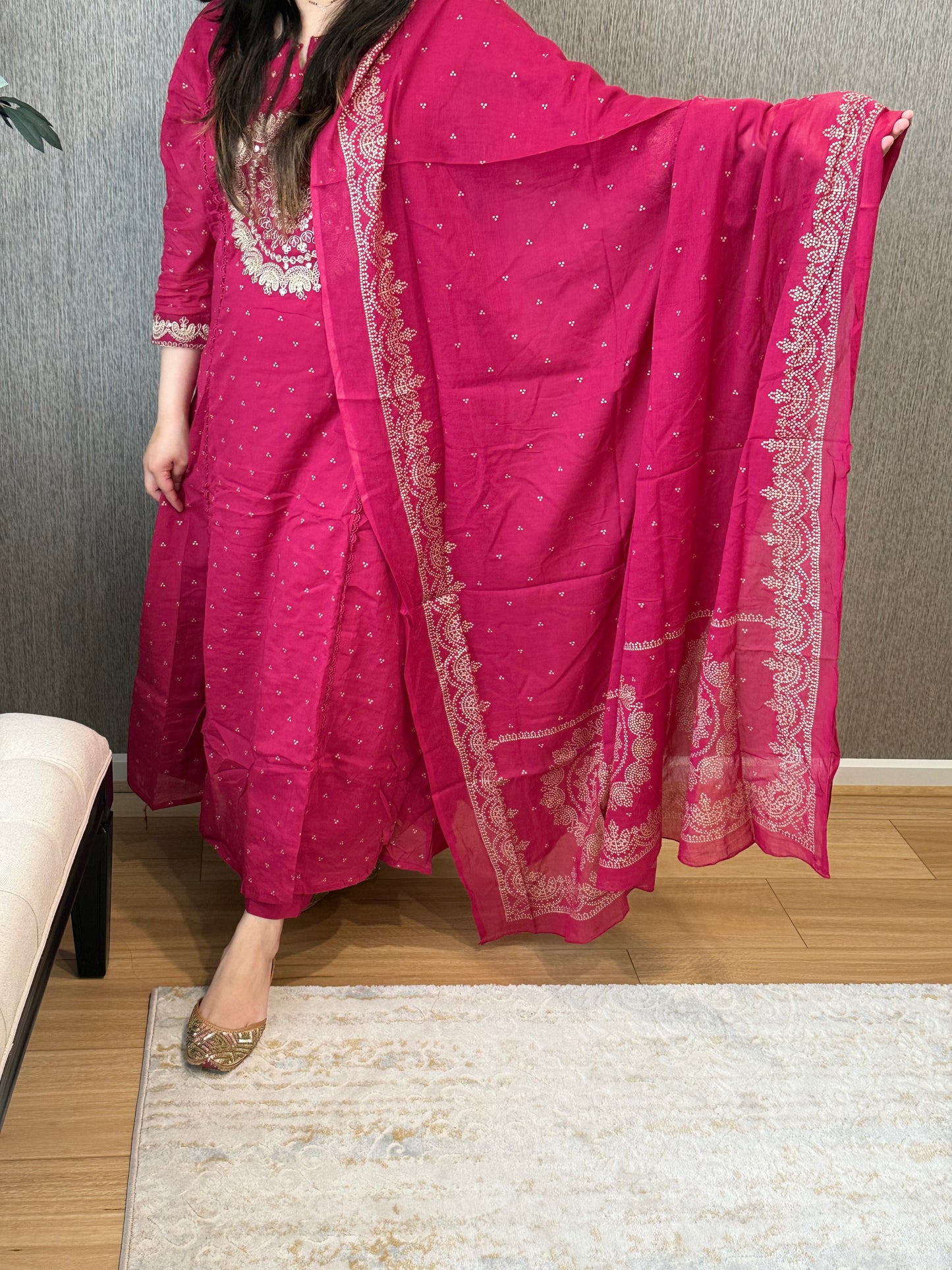 Niharika (Dark Pink)