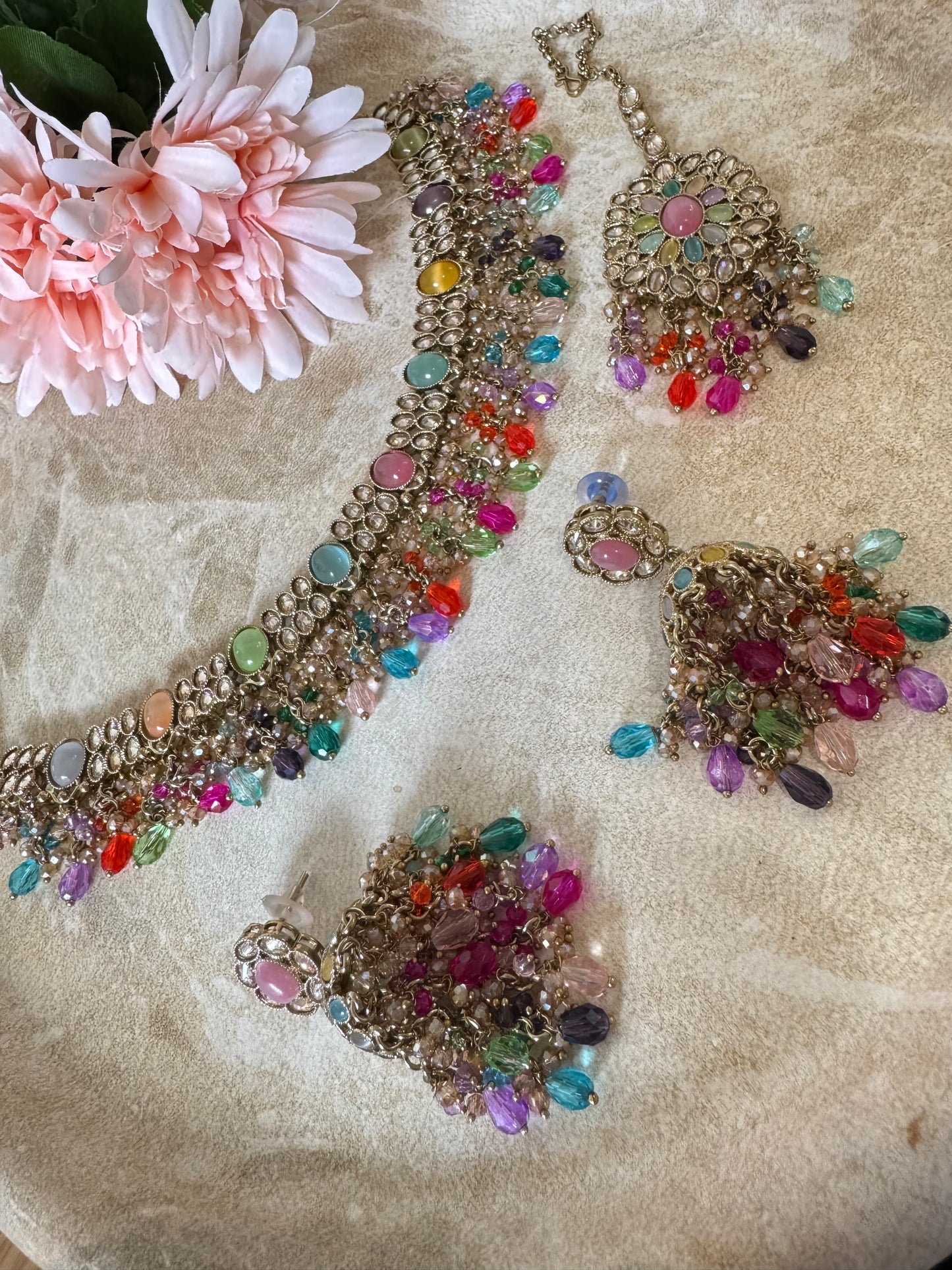 Hasrat Polki Necklace (Multi)