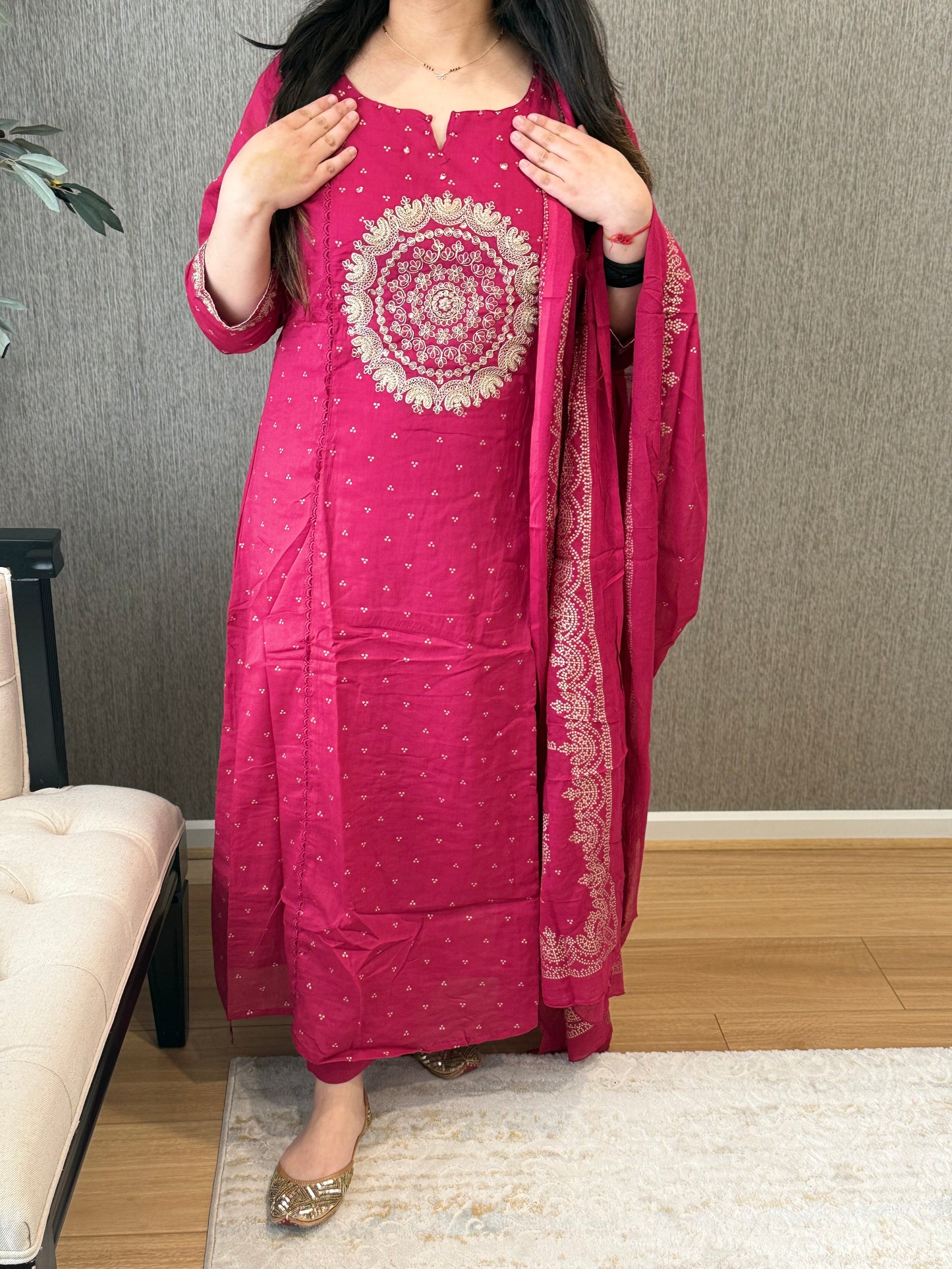 Niharika (Dark Pink)