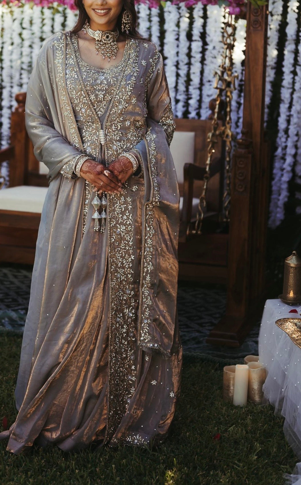 Jhoomar Choker Set (RUST)