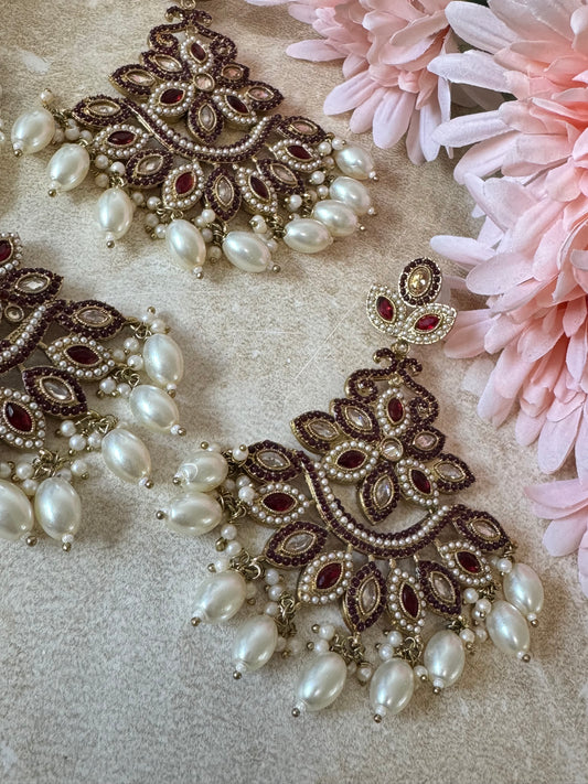 Pakistani Tikka Set (Maroon)
